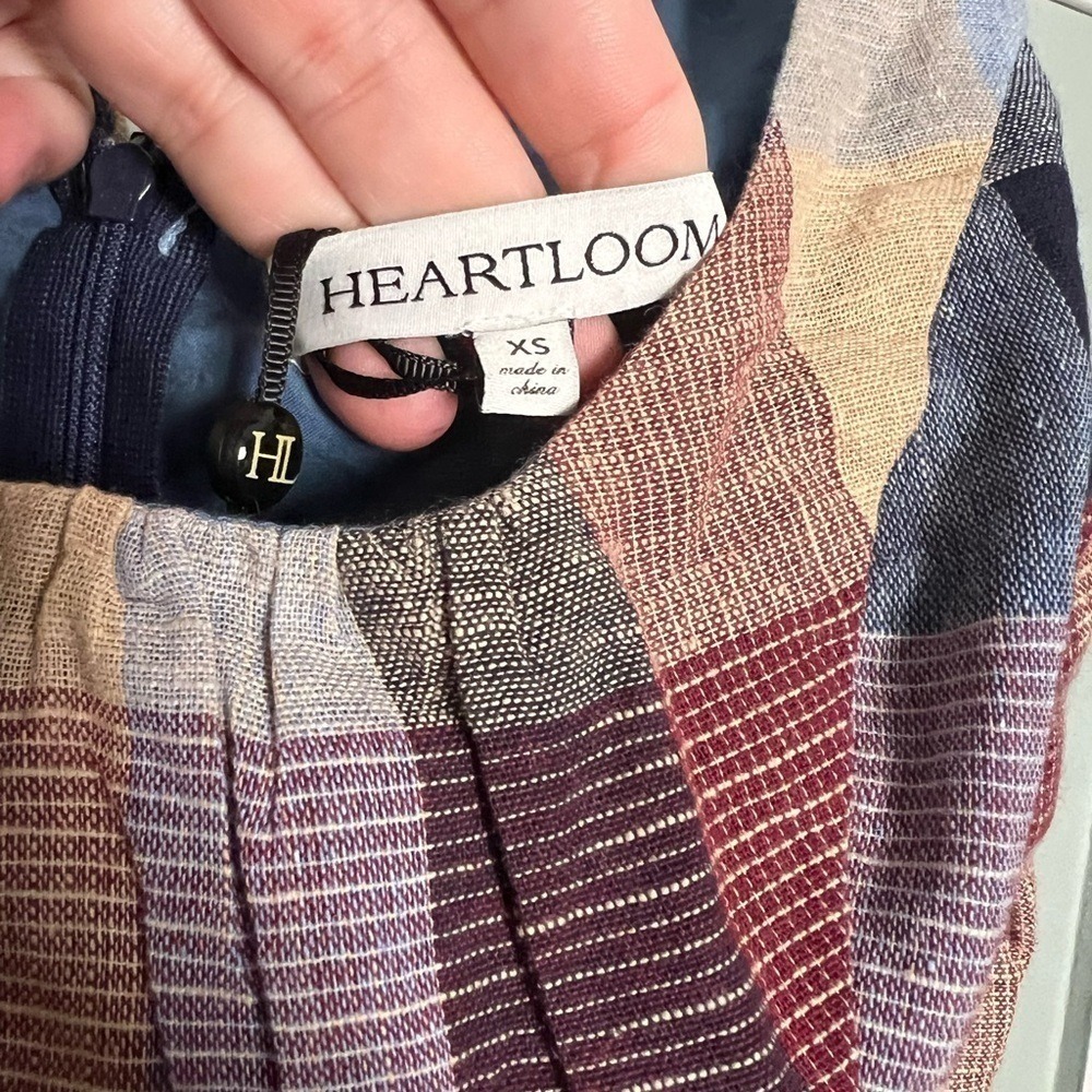 NWT Heartloom checkered mini dress plaid cottagecore prairie - Picture 2 of 6